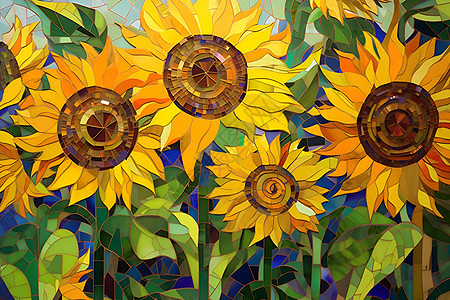 立体太阳花的绘画图片
