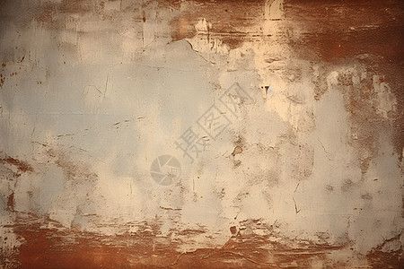 破裂的水泥墙壁背景图片