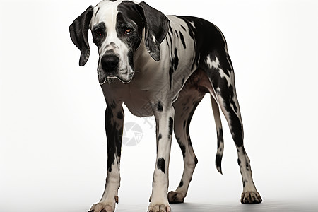 黑白斑点狗背景图片