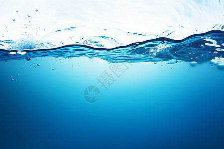 清澈的水蓝色的水波纹设计图片