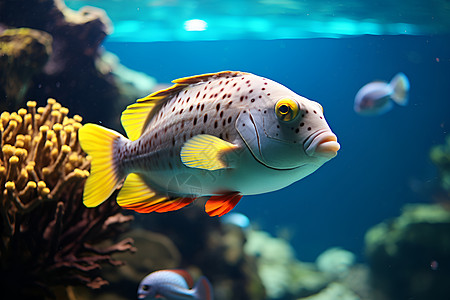 水族馆里的鱼背景图片