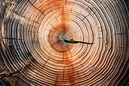 木头上的年轮高清图片