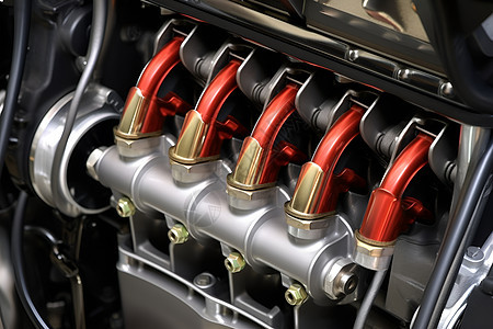 工业生产的汽车引擎图片