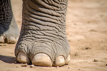 粗糙厚重的大象脚部图片