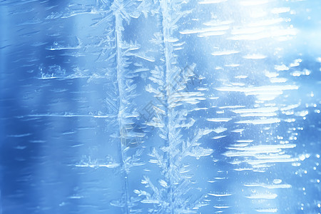 冰霜覆盖的玻璃背景图片