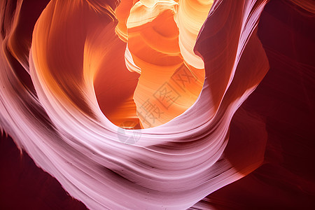 风景优美的红岩峡谷景观图片