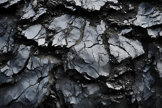 固体的煤炭化石图片