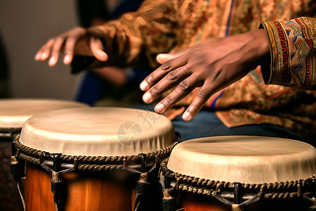 传统民族的手鼓乐器图片