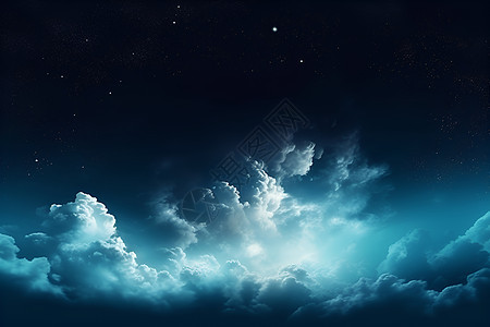 星云之夜背景图片