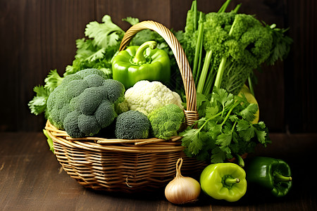 新鲜蔬菜篮图片