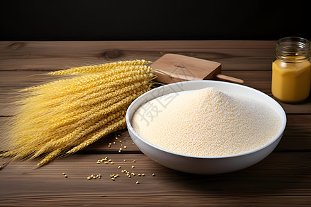 小麦粒谷物艺术图片