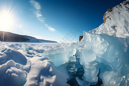冰山奇景图片