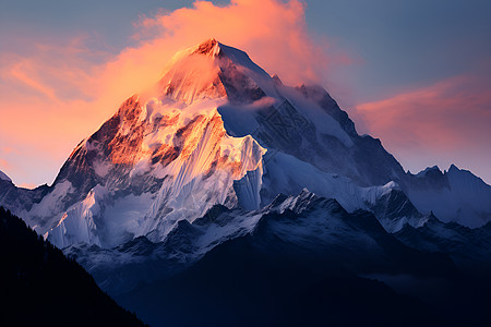 高山日出雪山日出背景