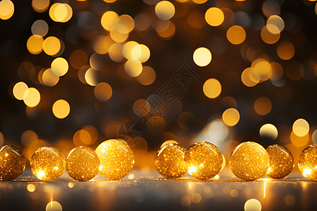 金色圣诞节装饰背景图片