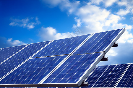 新能源发电设备的太阳能光伏板图片