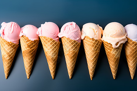 不同口味的冷饮冰淇淋图片