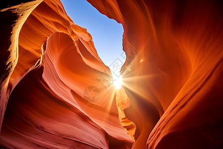 壮观的红岩峡谷景观图片