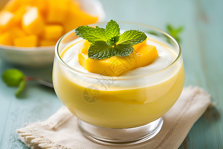 美味可口的芒果甜品图片