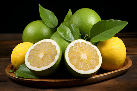 美味的多汁柠檬图片