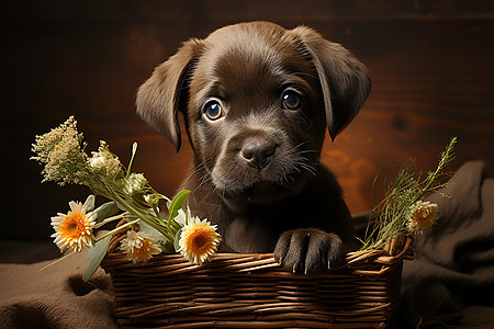 乖巧可爱的拉布拉多犬图片