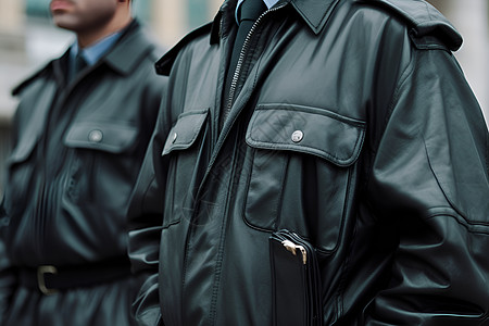 黑色皮质夹克的男性背景图片