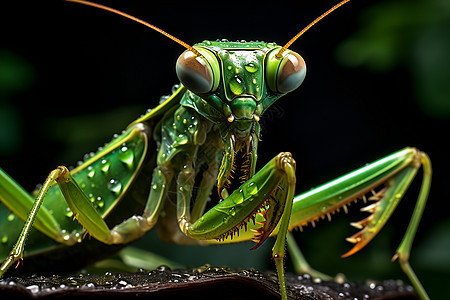 野生的螳螂昆虫图片