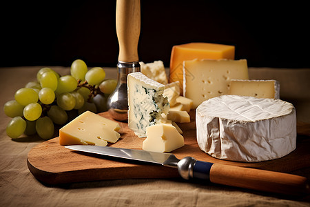 桌面上美味的奶酪图片