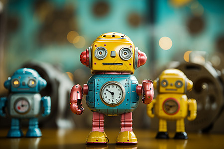 高科技玩具智能儿童机器人玩具背景