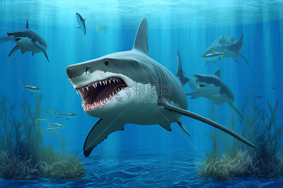 巨大的食肉鲨图片