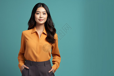 现代亚洲商务女性图片