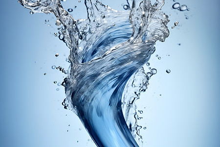 蓝色水波漩涡图片