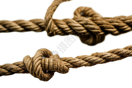 麻绳上的绳结图片