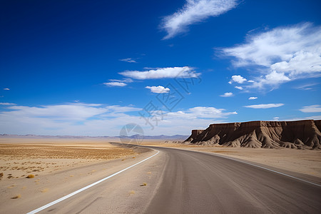 荒漠里的道路背景