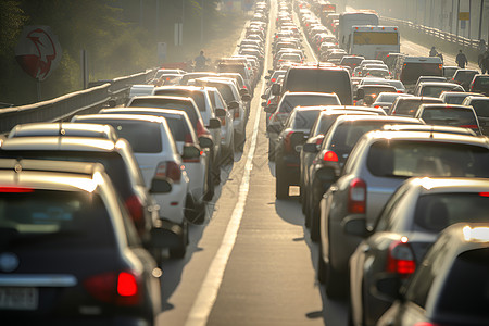 道路上的汽车背景图片