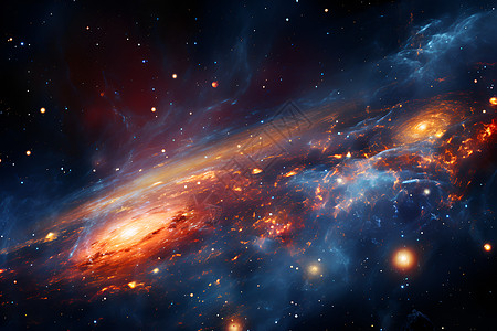 银河系的星光图片