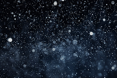 冰雪飞舞的夜空高清图片