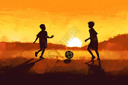 练习足球的小孩图片