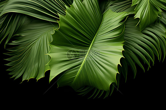 植物的绿色叶子图片