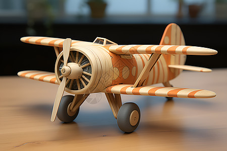 手工木制的飞机图片