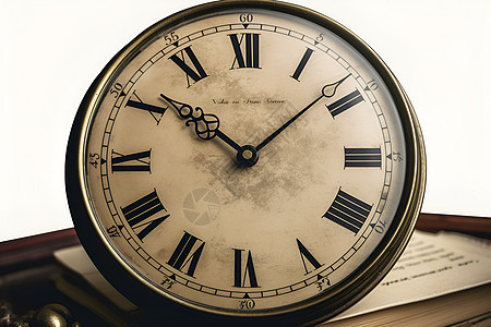 古典的时间时钟图片