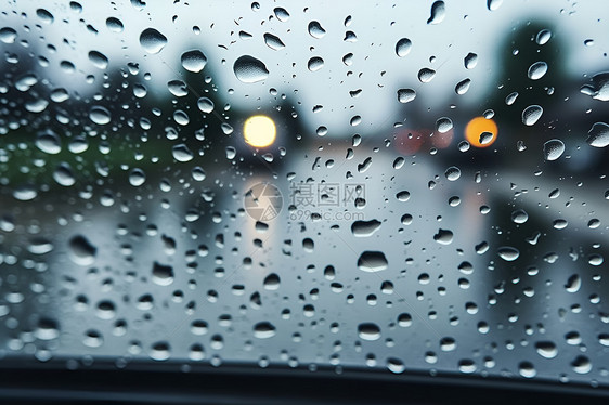 模糊的雨天图片