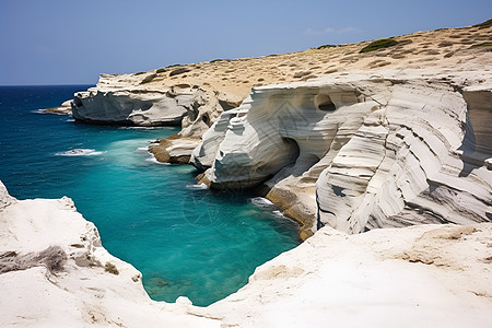 海岛岩石背景图片