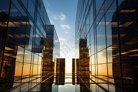 高楼的玻璃图片