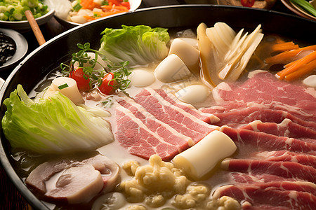 美味的日本涮涮锅图片