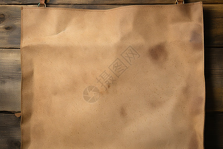 桌上的旧纸袋背景图片