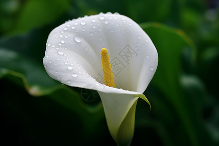 清新雨后百合图片