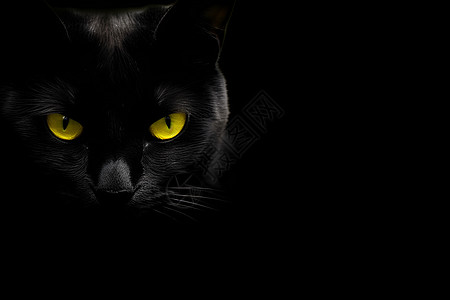 黄眼黑猫图片