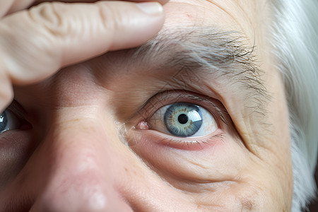 视网膜病变一个大眼睛背景