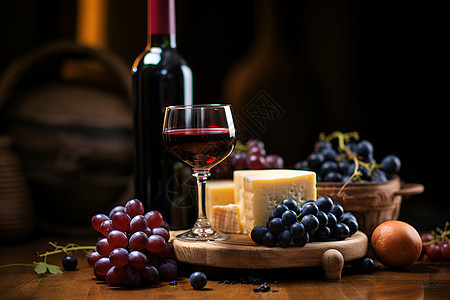 香醇浓郁的葡萄酒图片