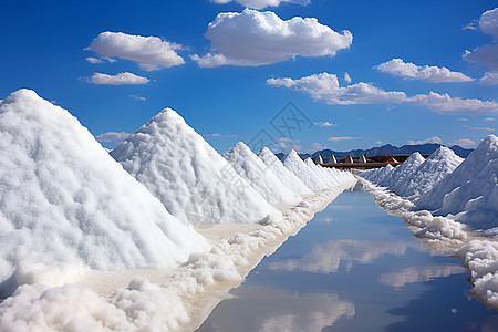 天然的盐矿图片